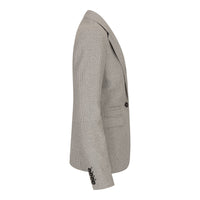 Dam Tweed Beige Kavaj Ull Klassisk Jaktjacka Vintage 1920-tals Retro