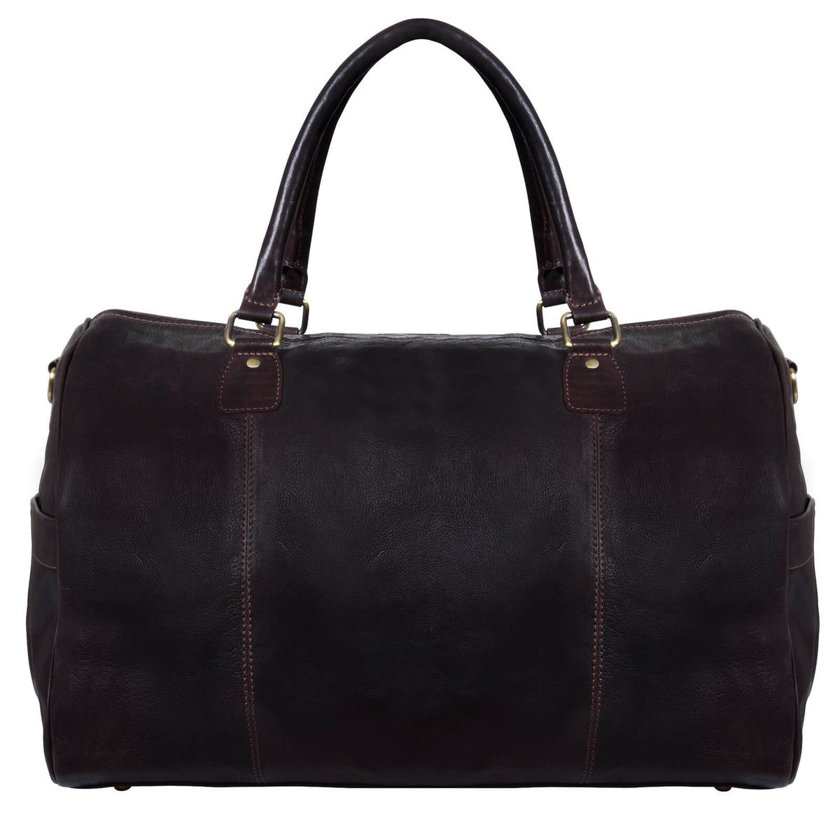 Äkta Läder Vintage Handbagageväska - Brun