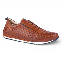 Liverpool - Herr Bruna Läder Elastiska Slip-on Sneakers