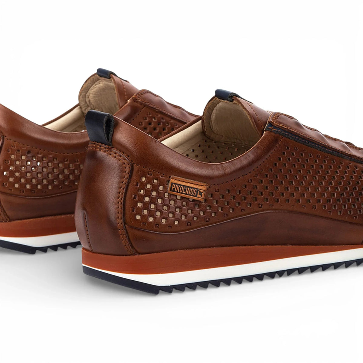 Liverpool - Herr Bruna Läder Elastiska Slip-on Sneakers