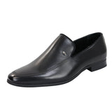 Herrslip-on svarta loaferskor