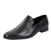 Herrslip-on svarta loaferskor