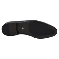 Herrslip-on svarta loaferskor