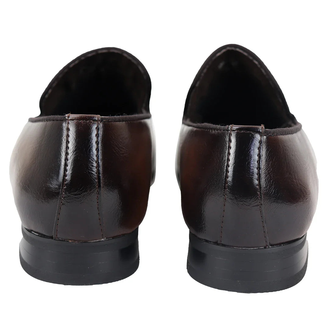 Herr Slip On Bruna Loaferskor