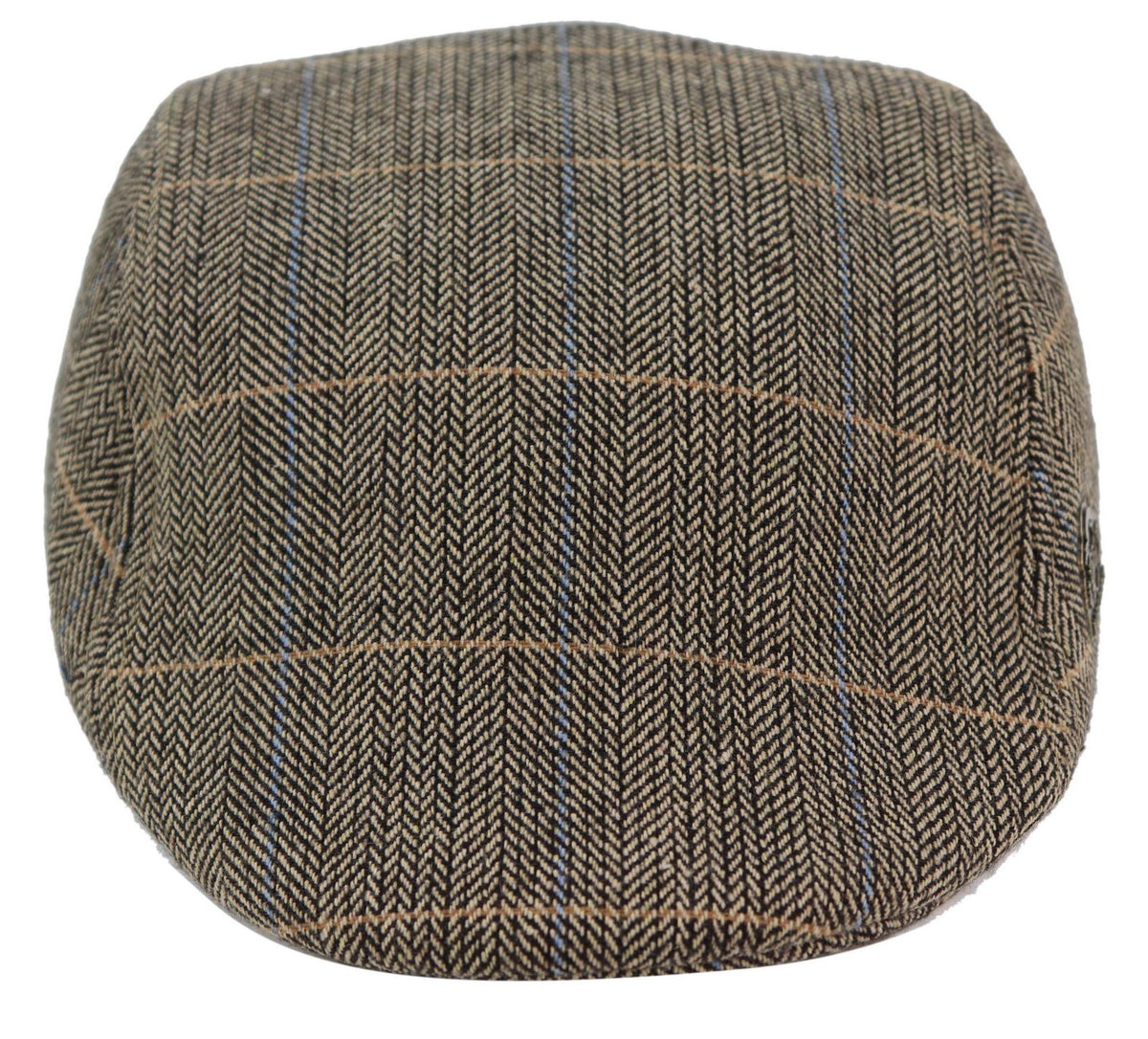 Marc Darcy DX7 Herr Tweed Vintage Retro Grandad Flat Caps Hattar Peaky Blinders Check Classic