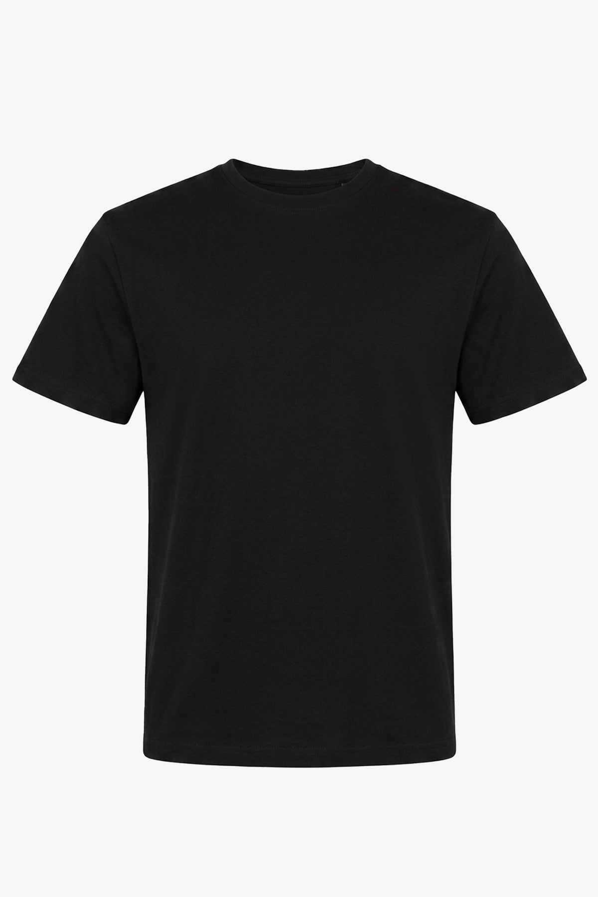 Svart klassisk t-shirt i bomullsblandning för män