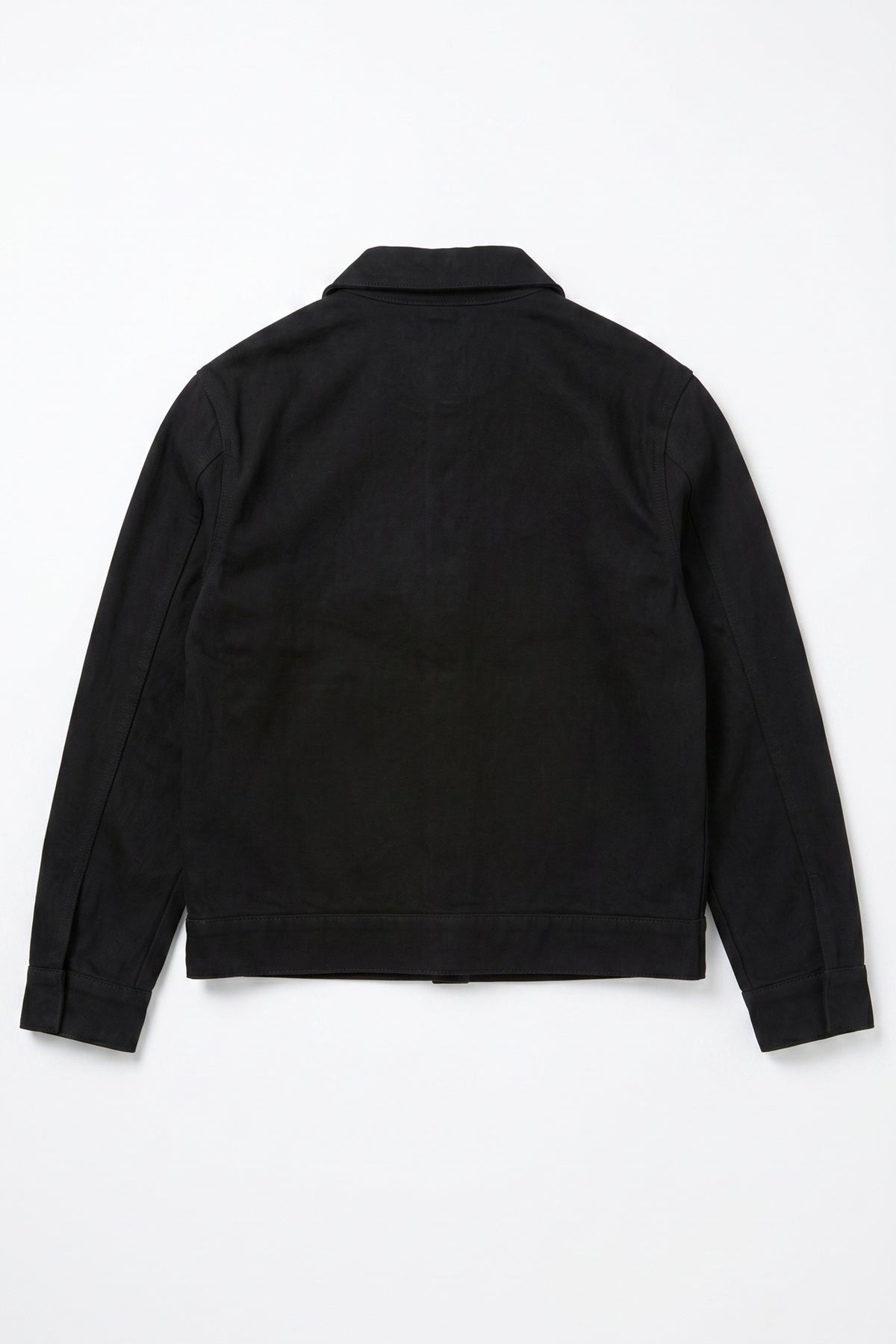 Svart herrjacka i bomullstwill - Trucker Overshirt