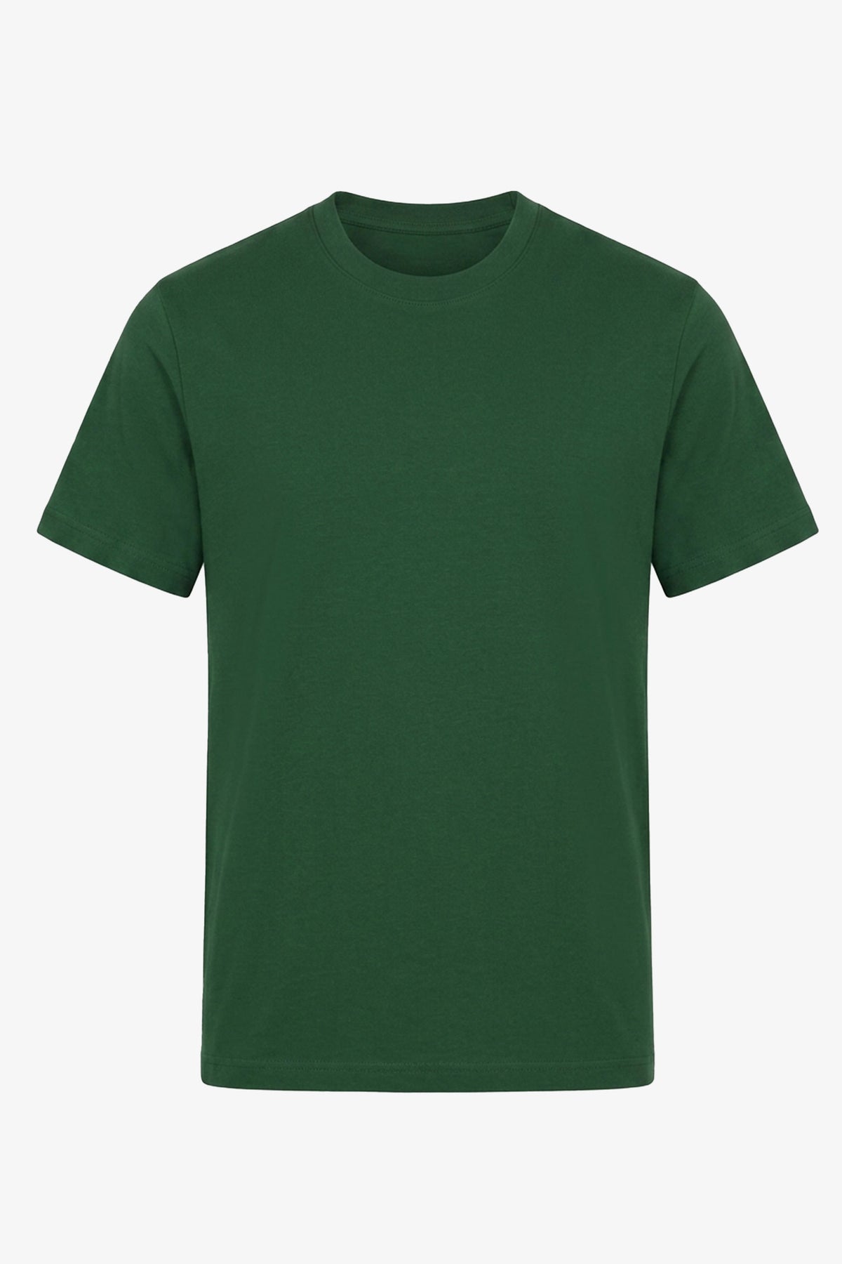 Klassisk grön bomulls-T-shirt för män