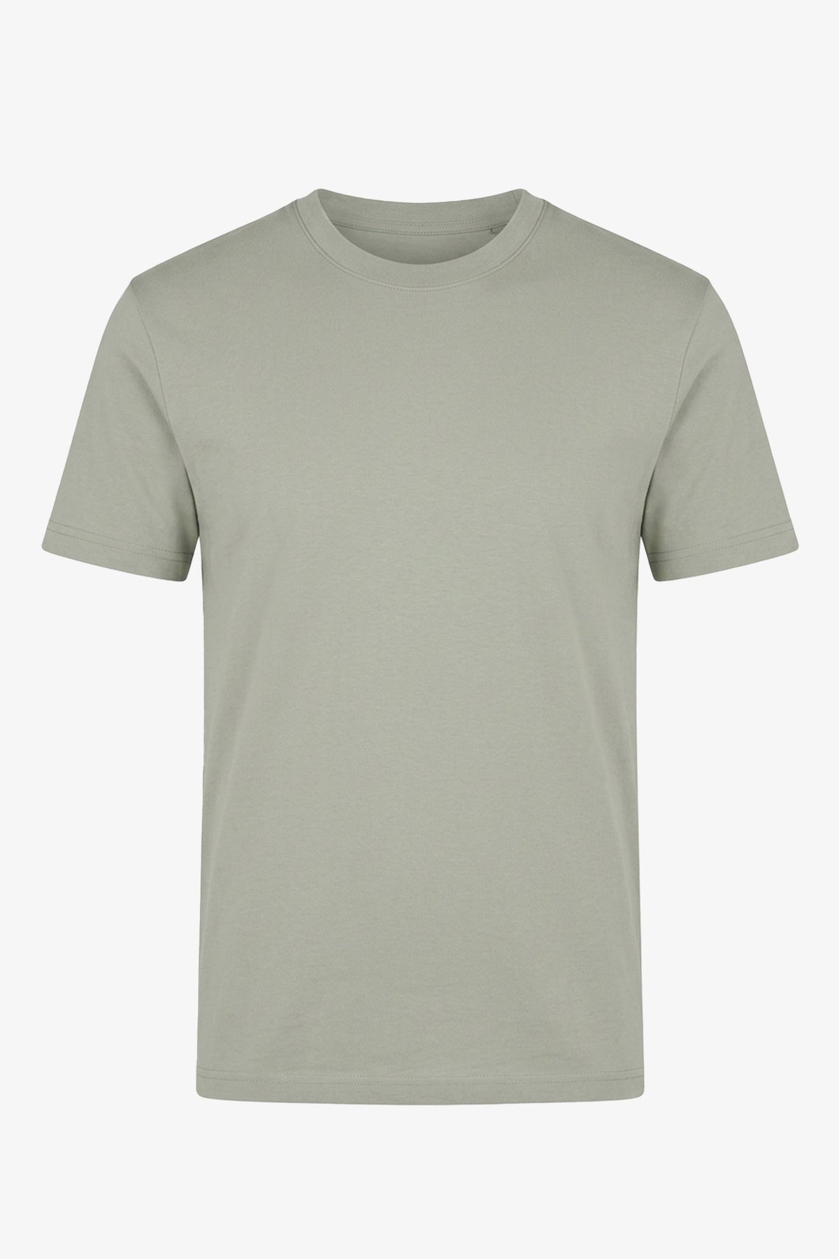 Klassisk grå bomulls-T-shirt för män