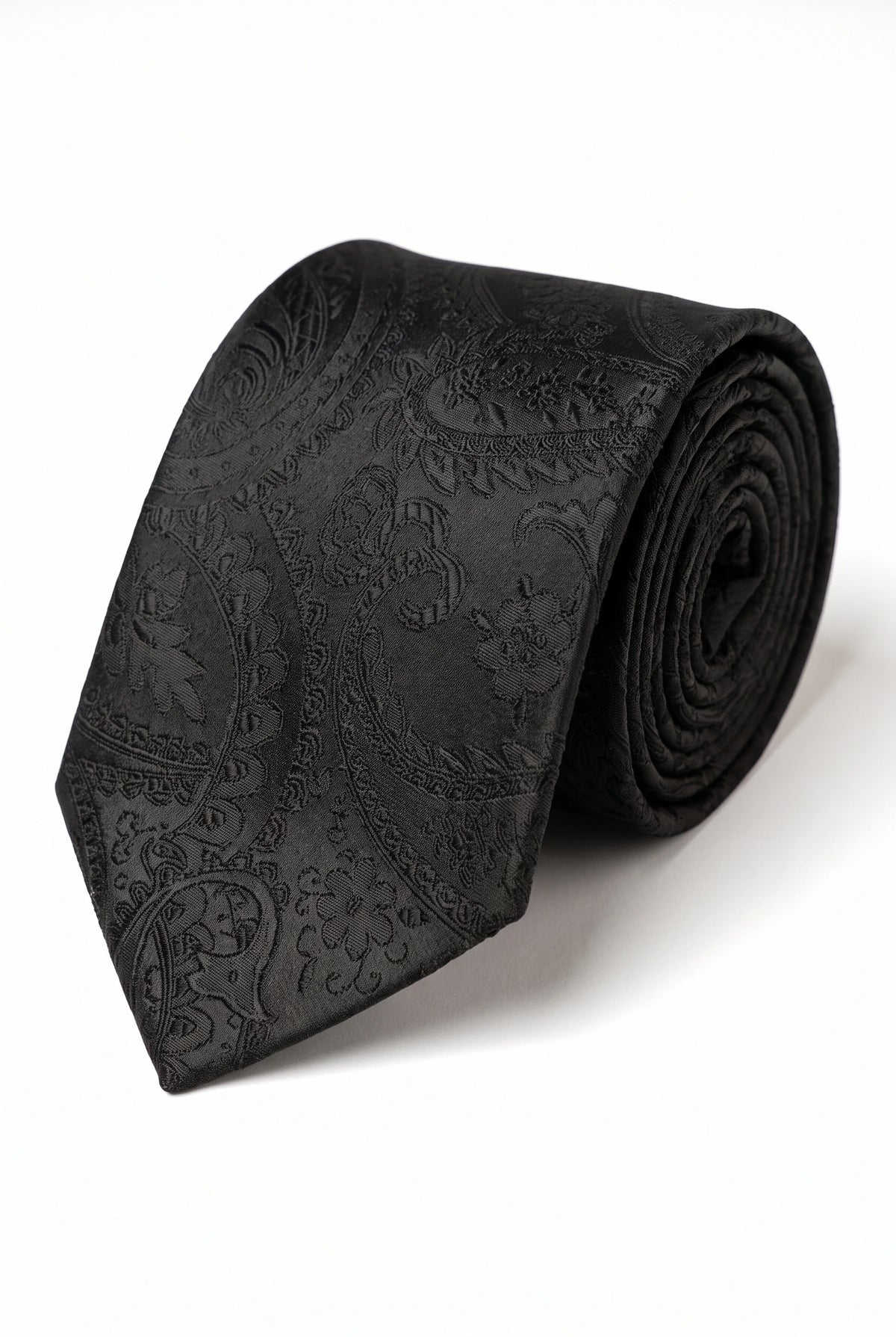 Svart paisleyslips för män, presentset