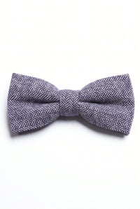 Herrfluga i fiskbensmönstrad tweed
