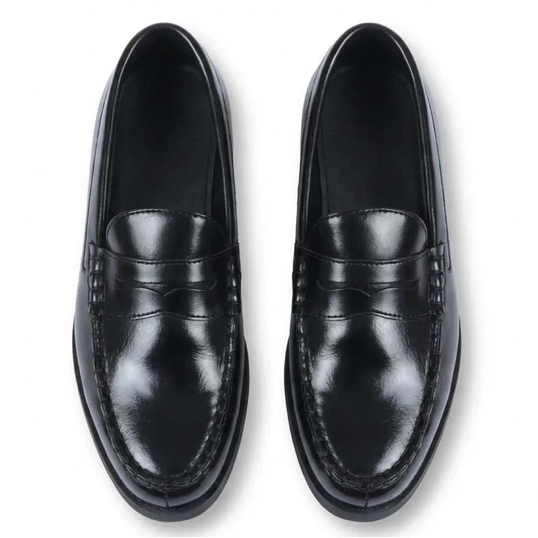 Klassiska Penny PU-läderloafers för män