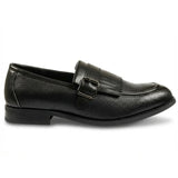 Herrloafers med fransar och munkremmar