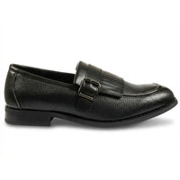 Herrloafers med fransar och munkremmar