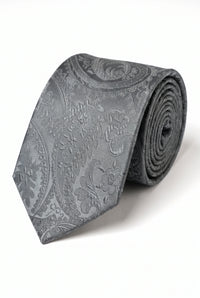 Grå paisleyslips för män, presentset