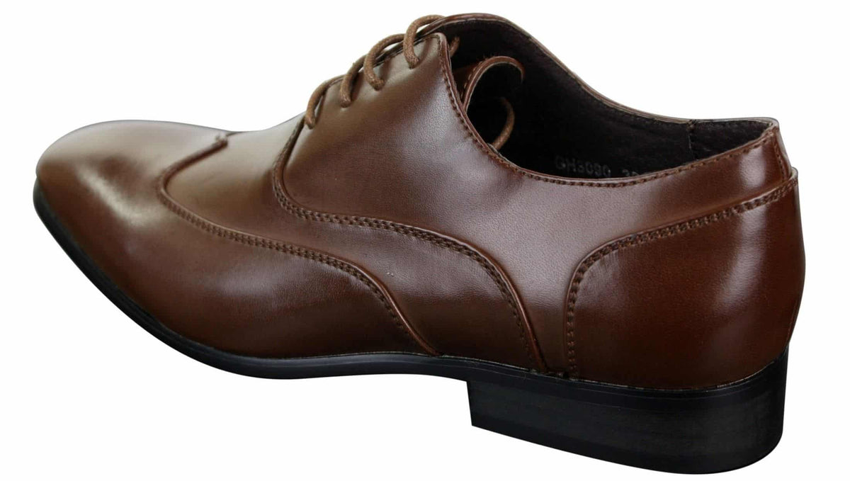 Herr Läder Brogues Italienska Designerskor Eleganta Formella Klassiska Retro