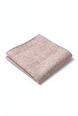 Herrnäsduk i ljusrosa tweed-ullblandning