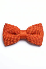 Orange stickad fluga för män