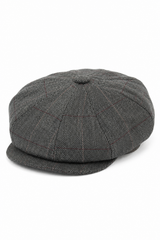 Herrhatt i vintage-tweed med Peaky Blinders-motiv