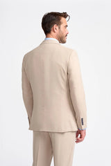 Miami - Beige bröllopskavaj för herrar