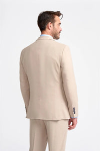 Miami - Beige bröllopskavaj för herrar