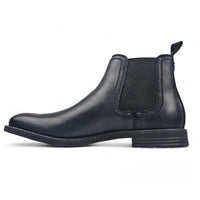 Sergio - Svarta slip-on-chelseaboots i läder för män