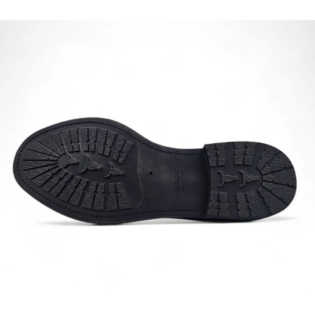 Sergio - Svarta slip-on-chelseaboots i läder för män