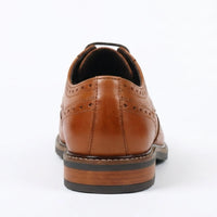 Stokes - Herr Bruna Läder Wingtip Brogue Snörskor