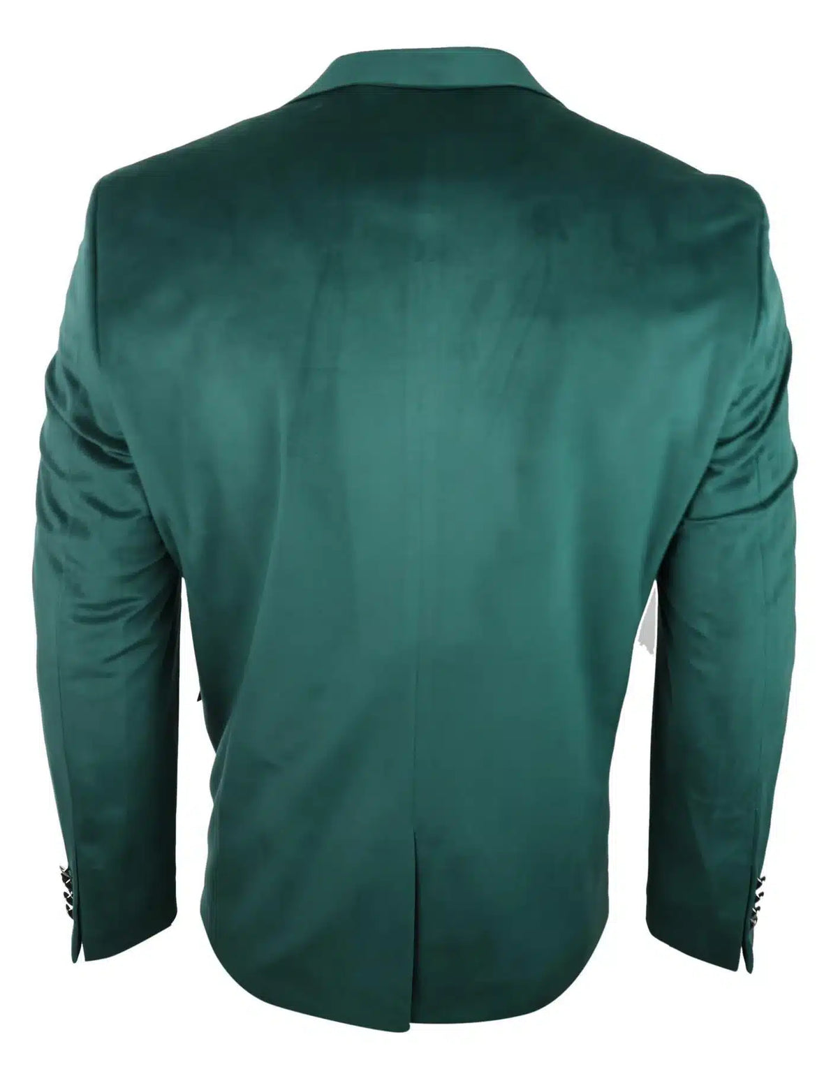 Herr Sammetskavaj Kavaj med 2 Knappar, Smart Casual, Formell, Skräddarsydd Passform - Grön