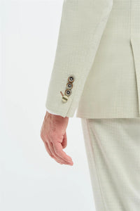 Tropez - Herrkostym i 3 delar, salviagrön, skräddarsydd passform